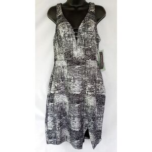 Scarlett▪️Sexy Black & Silver Metallic Dress